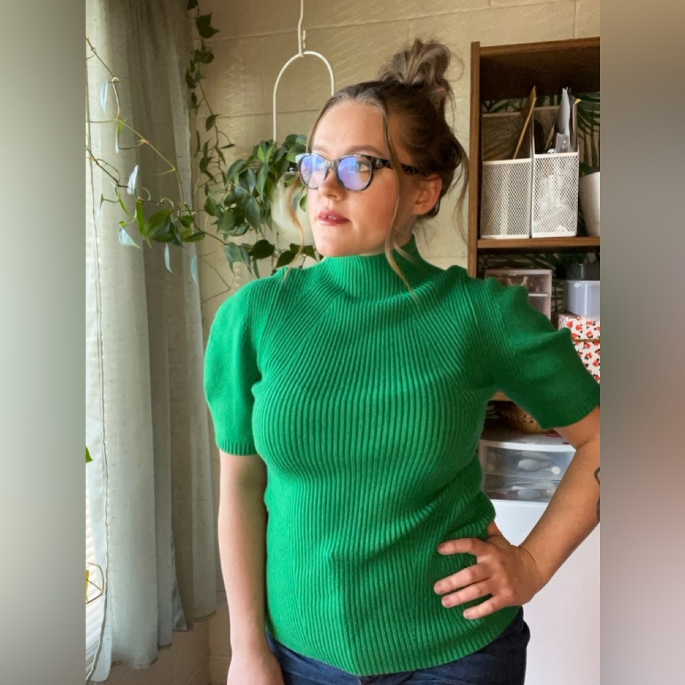 Maeve by Anthropologie - Emerald Turtle Neck Sweater - size M